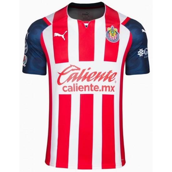 Camisola CD Guadalajara Equipamento Primeiro 2021-2022 Manga Curta